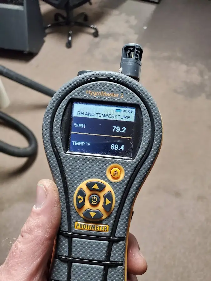 Moisture meter humidity assessment for Fire & Smoke Damage Restoration in La Homa